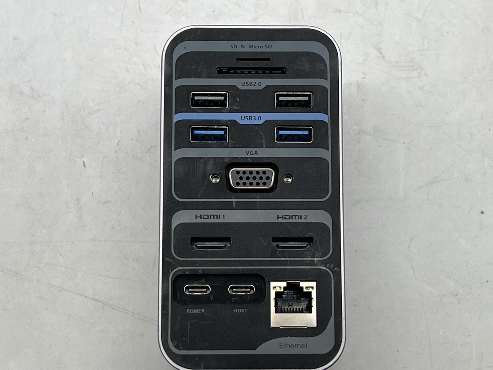 4URPC DSC05 USB-C Dual HD Display USB Docking Station-No Power Supply