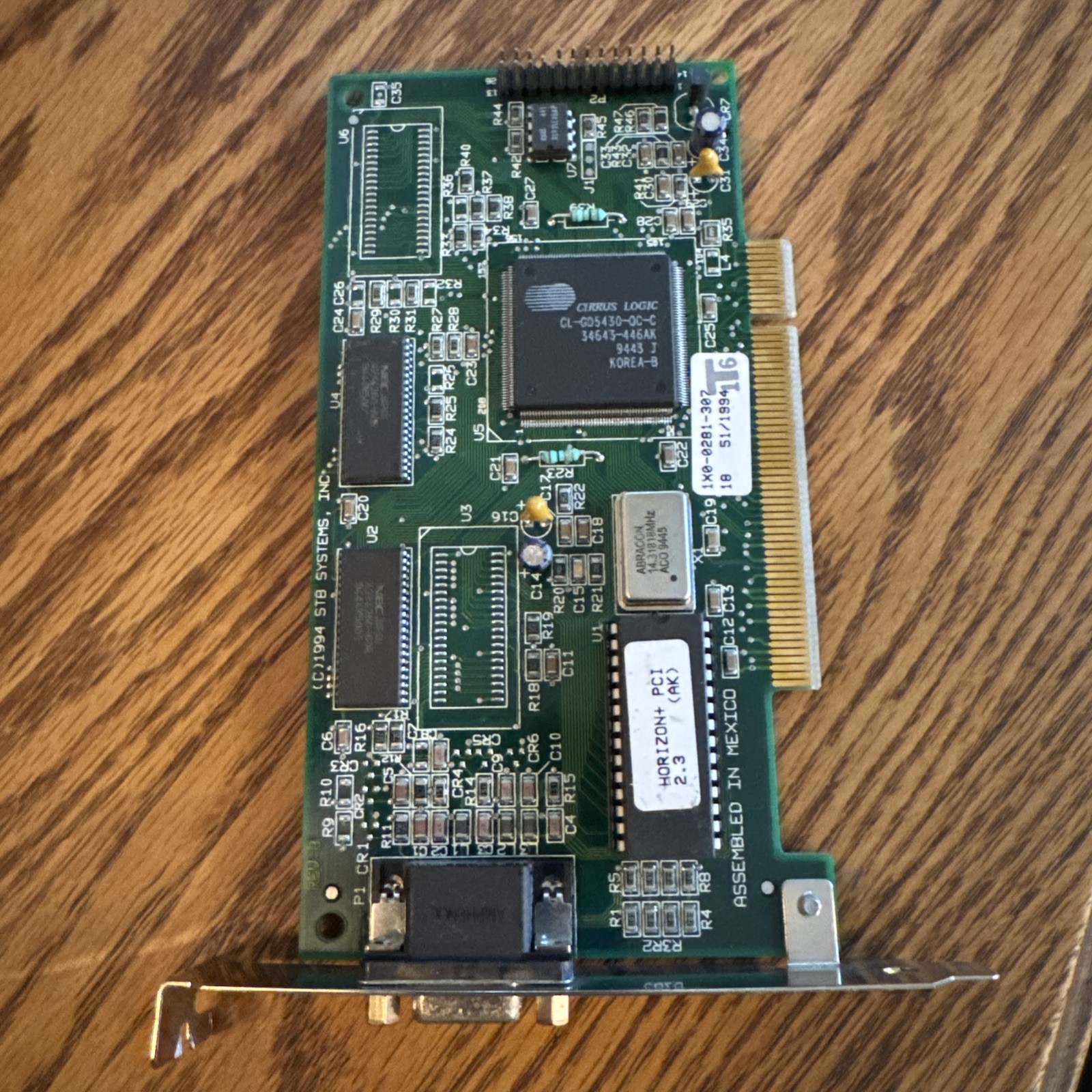 STB Horizon+ 1MB PCI VGA Video Accelerator, V2.3, 1X0-0281-307 @2M2 UNTESTED