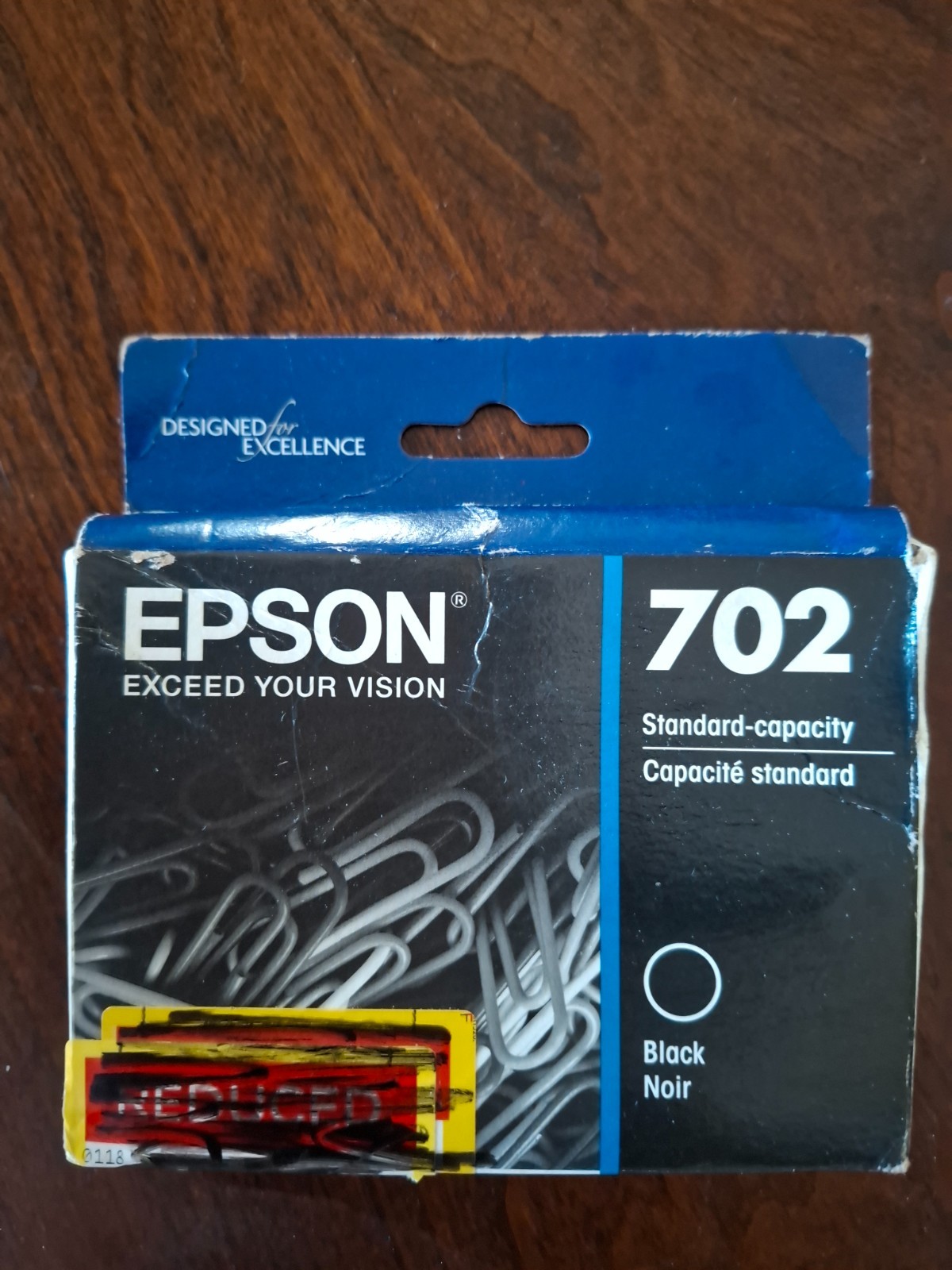 Epson 702 Black  Ink Cartridge  OEM  FAST SHIP