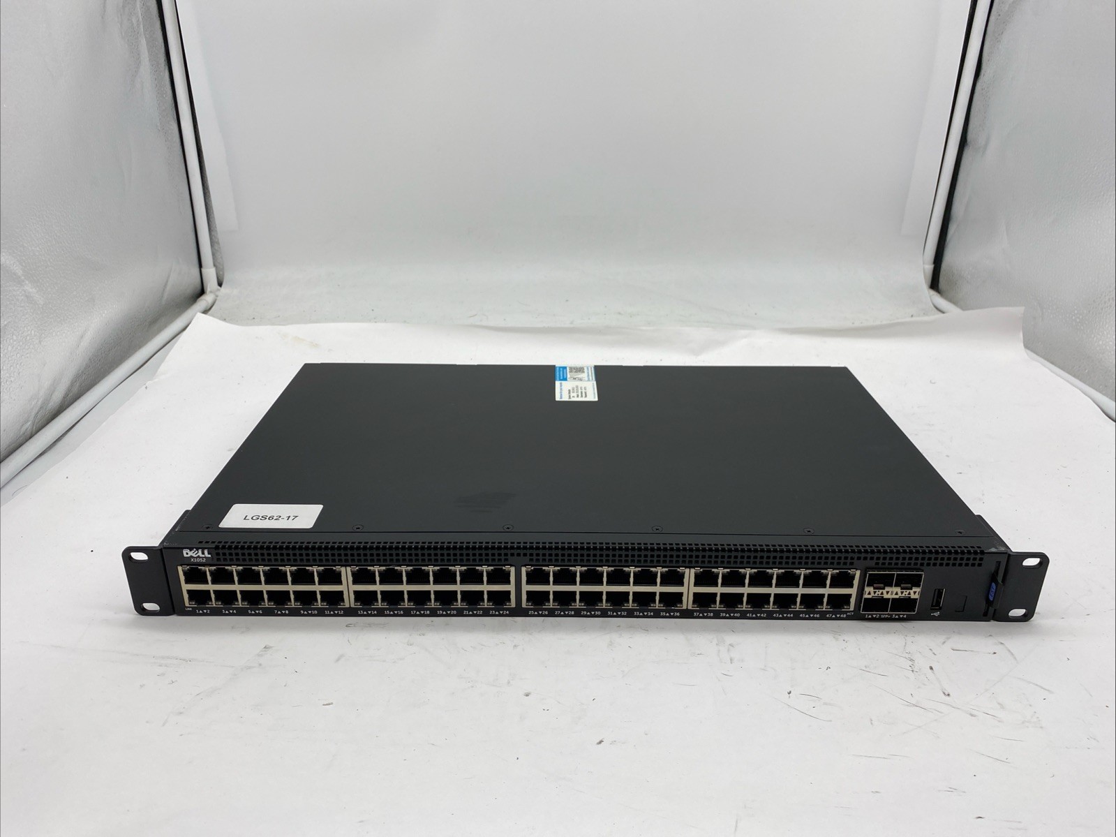 Dell X1052 E12W 48 Port Gigabit Managed Ethernet Switch w/ Rack Ears