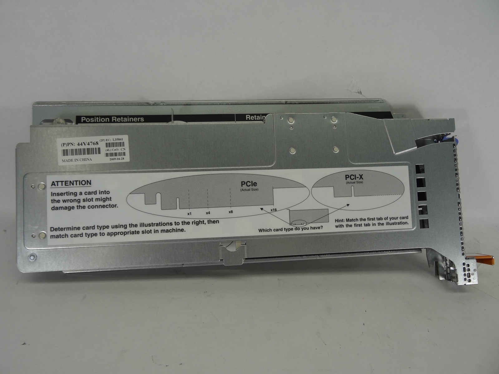 IBM 44V4768 BLIND SWAP CASSETTE PCI-E PCI-X PSERIES GEN 3