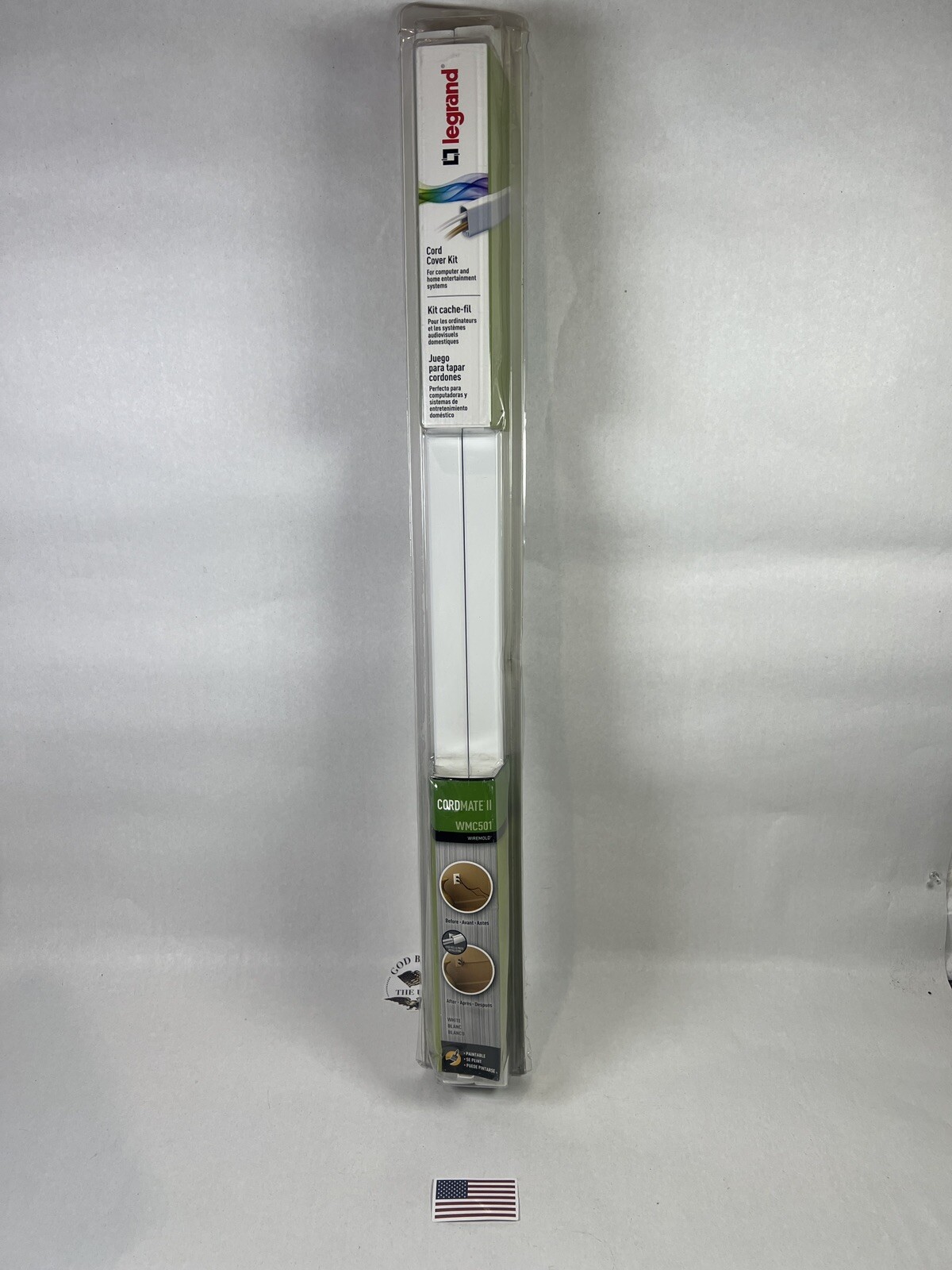 Legrand WMC501 CordMate II Cord Cover Kit 4 pcs 30”x 1”