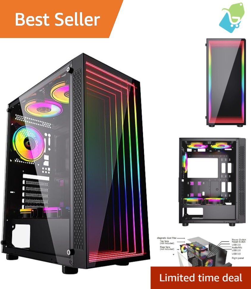 Stunning b-Optillusion Optical Illusion Gaming PC Case - Supports Water Cooling