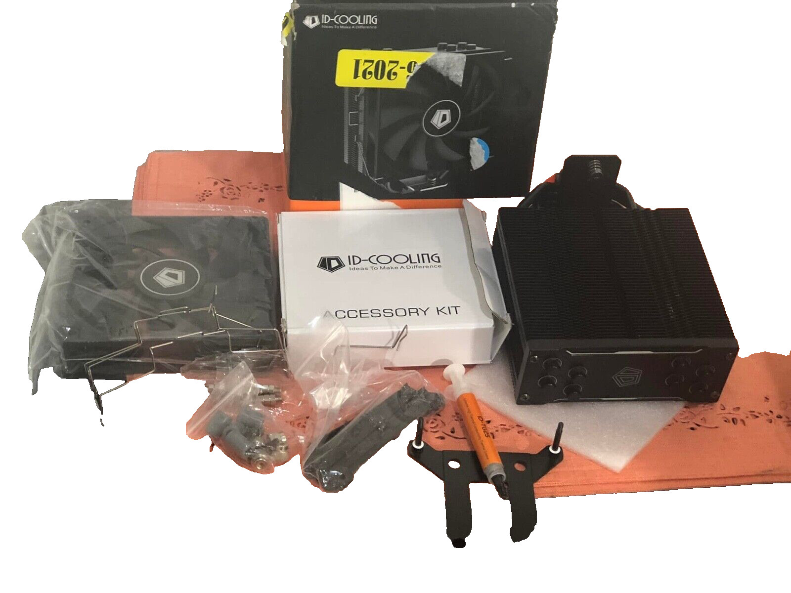 ID-COOLING SE-224-XT Black CPU Cooler AM4 CPU Cooler 4 Heatpipes CPU Air Cooler