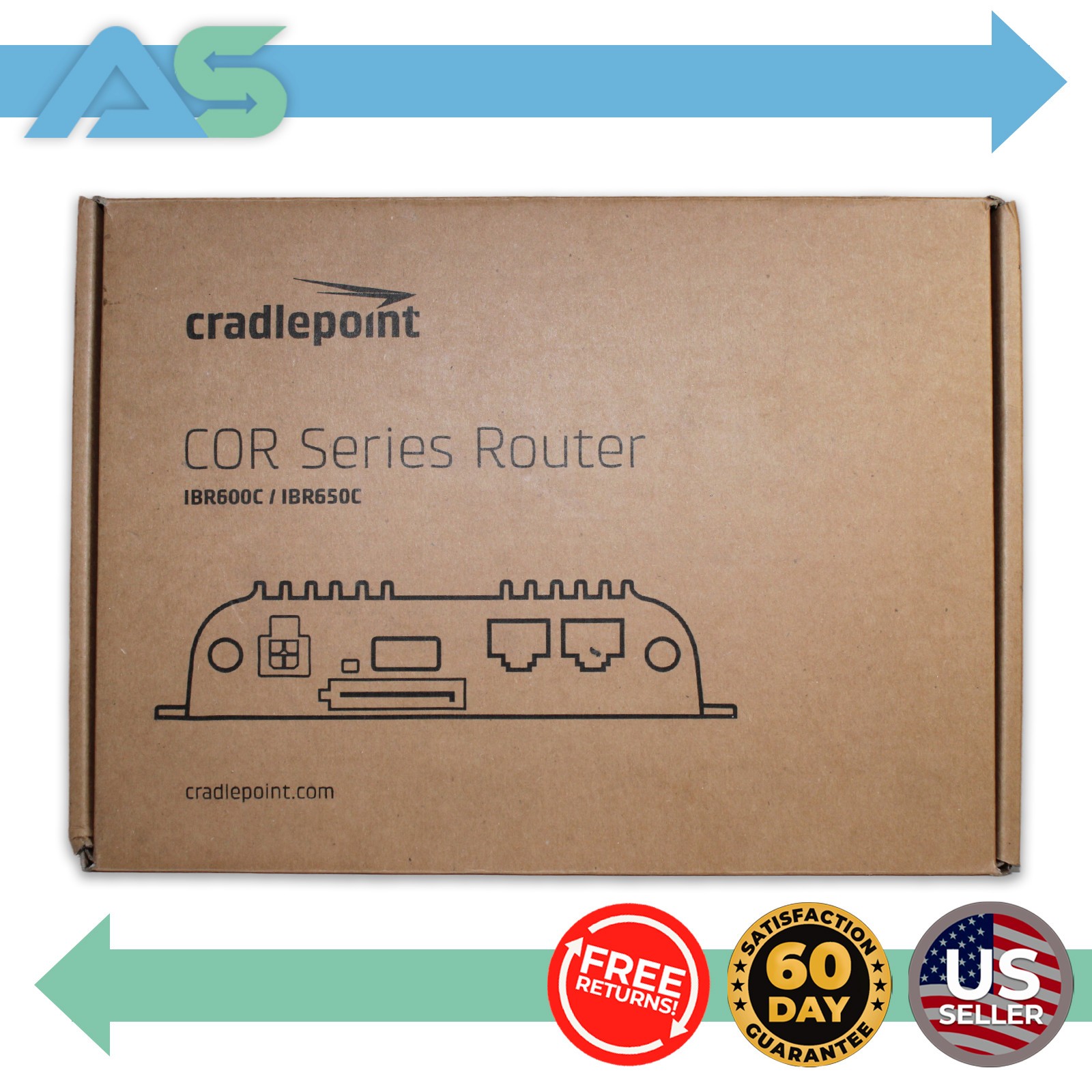 Cradlepoint COR IBR650C 4G LTE IoT Industrial Router TB3-650C150M-N0N No Wi-Fi