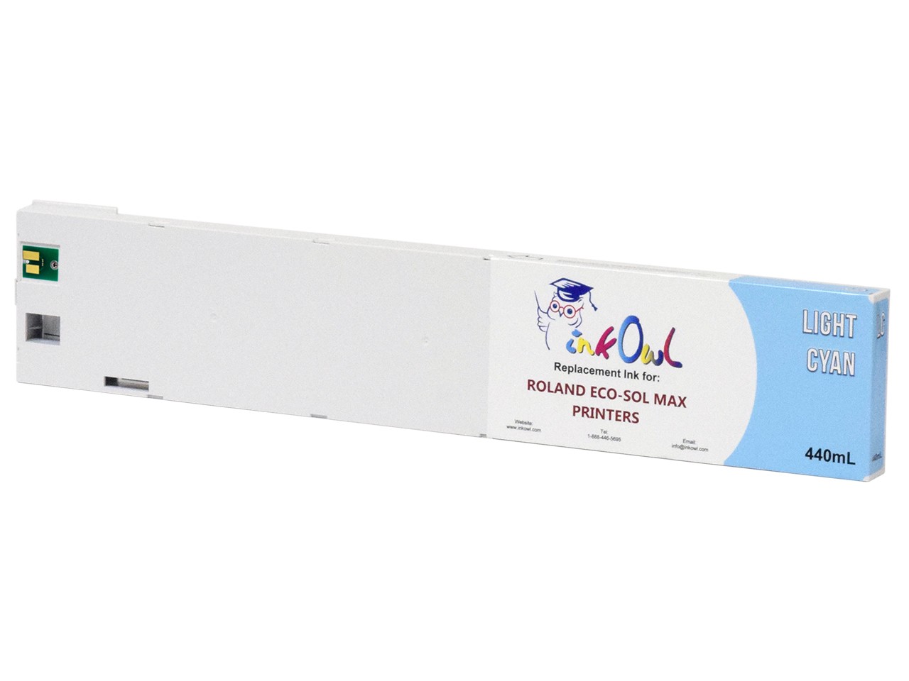 440ml InkOwl LIGHT CYAN Compatible Cartridge for Roland ECO-SOL MAX (ESL3-4LC)