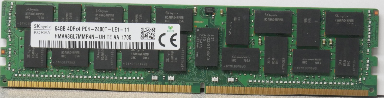 Server Memory: SK Hynix 64GB 4DRx4 PC4-2400T DDR4 ECC HMAA8GL7MMR4N-UH
