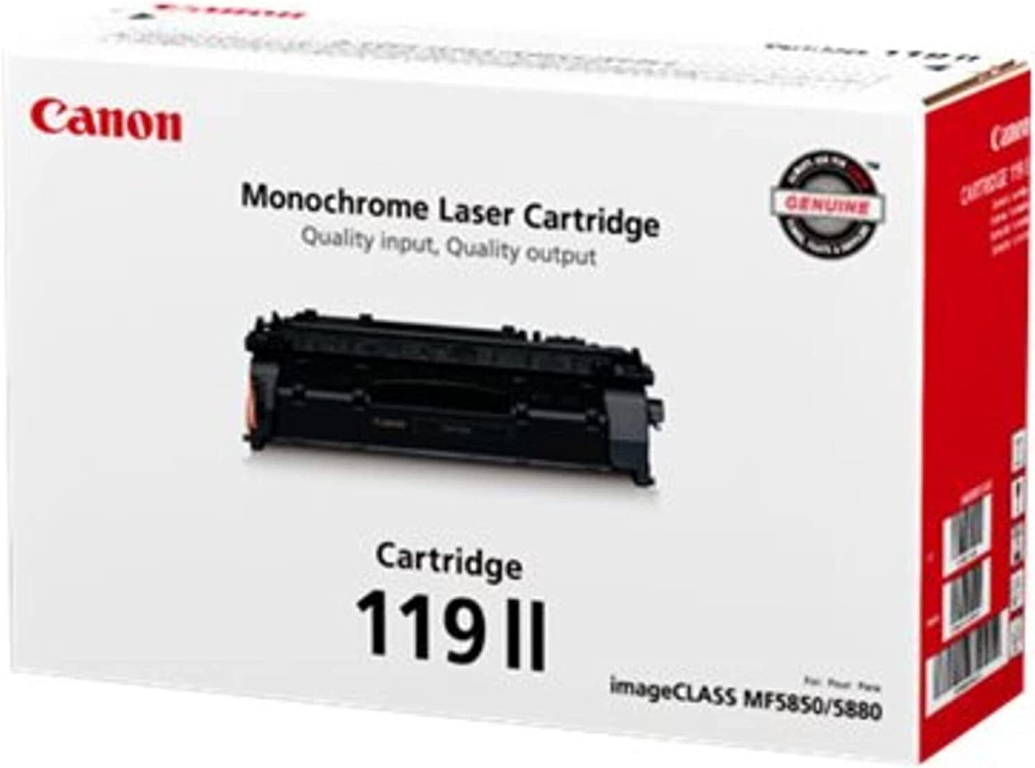 Canon Genuine Toner, Cartridge 119 II Black