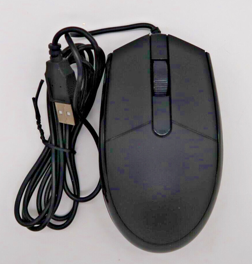 Generic 3-Button USB Optical Mouse (Black) Open Box
