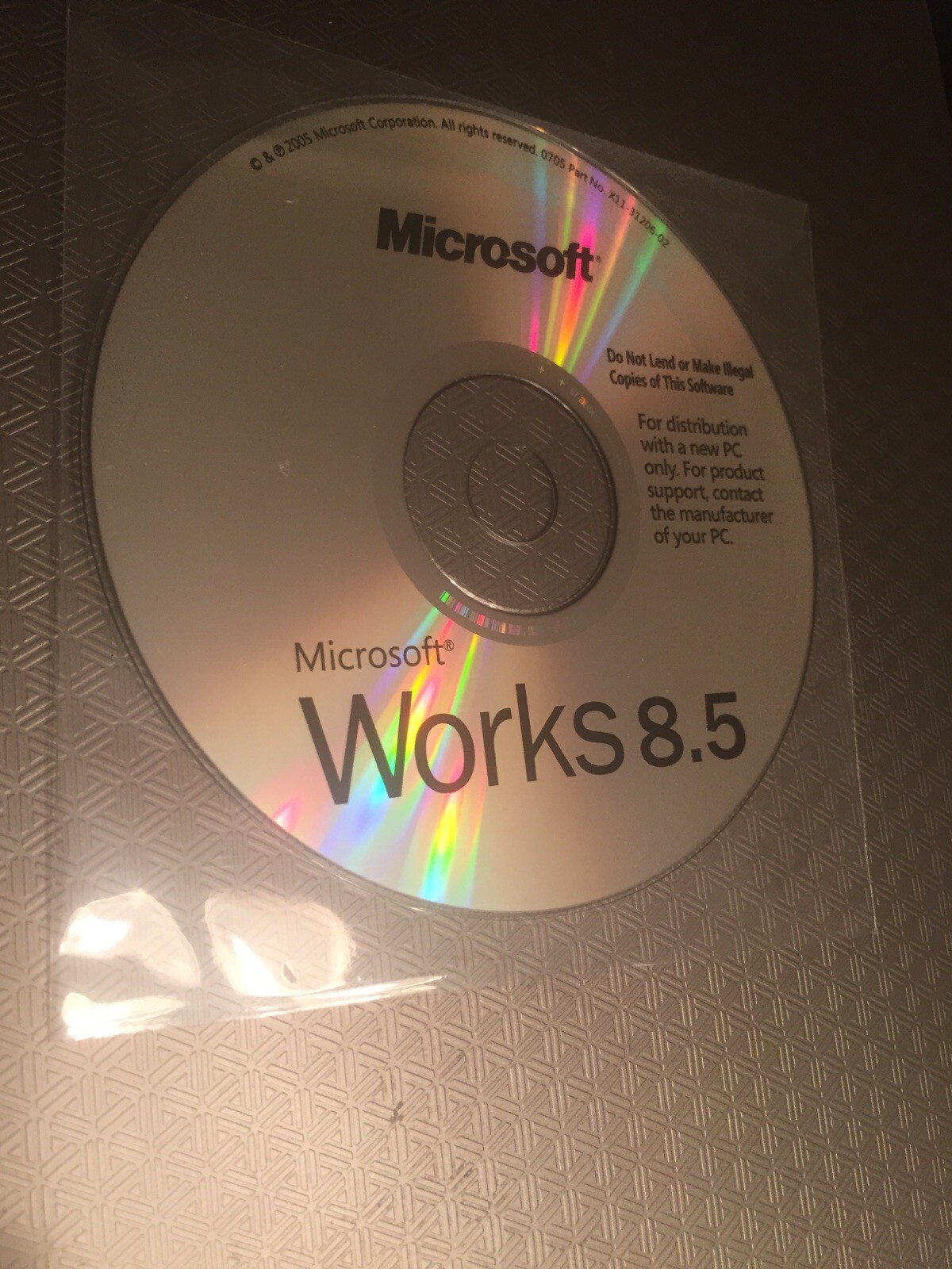 Microsoft Works 8.5 Original Installation CD Software, PN: C11-31206-02