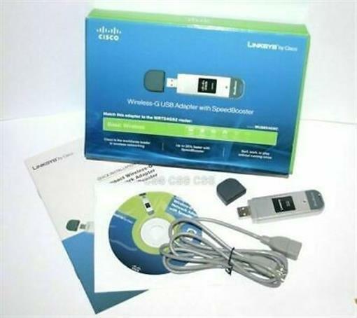 Cisco Linksys Compact Wireless-G USB Network Adapter with Speedbooster WUSB54GSC