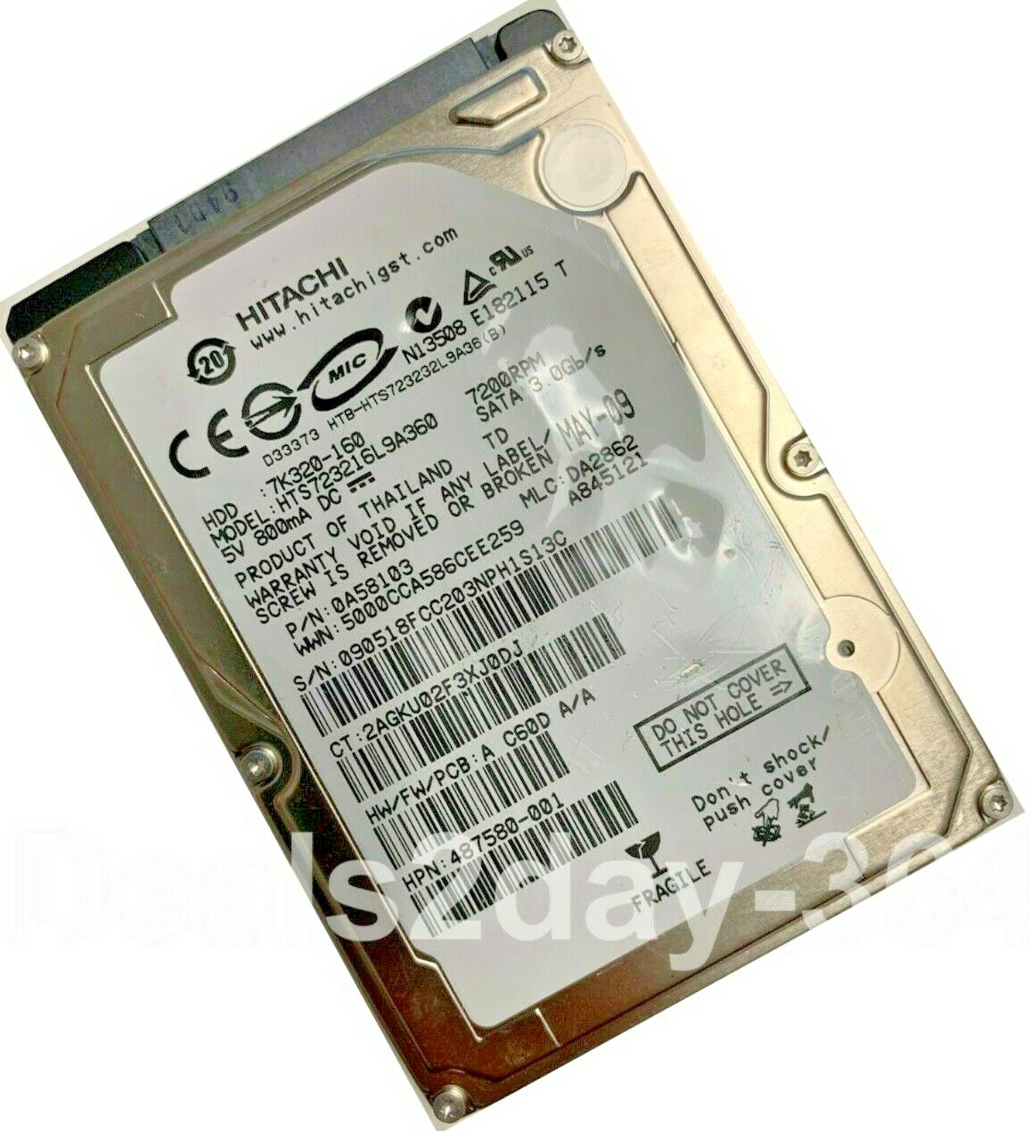 HTS723216L9A360   Hitachi 160GB SATA 2.5  HDD laptop 