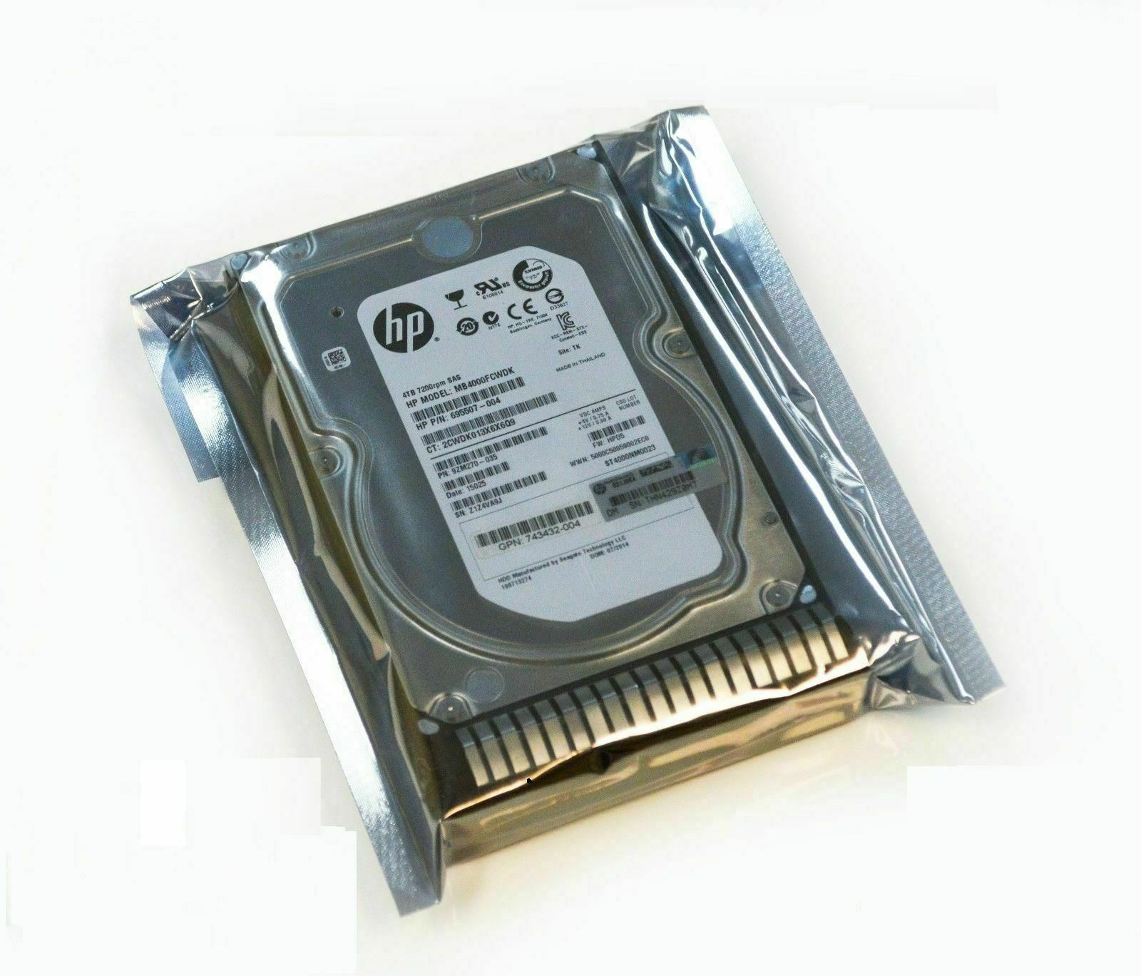 FOR HP 4tb 7.2k 6G 3.5 '' LFF SAS DL360 DL380 G10 695507-004 695510-b21