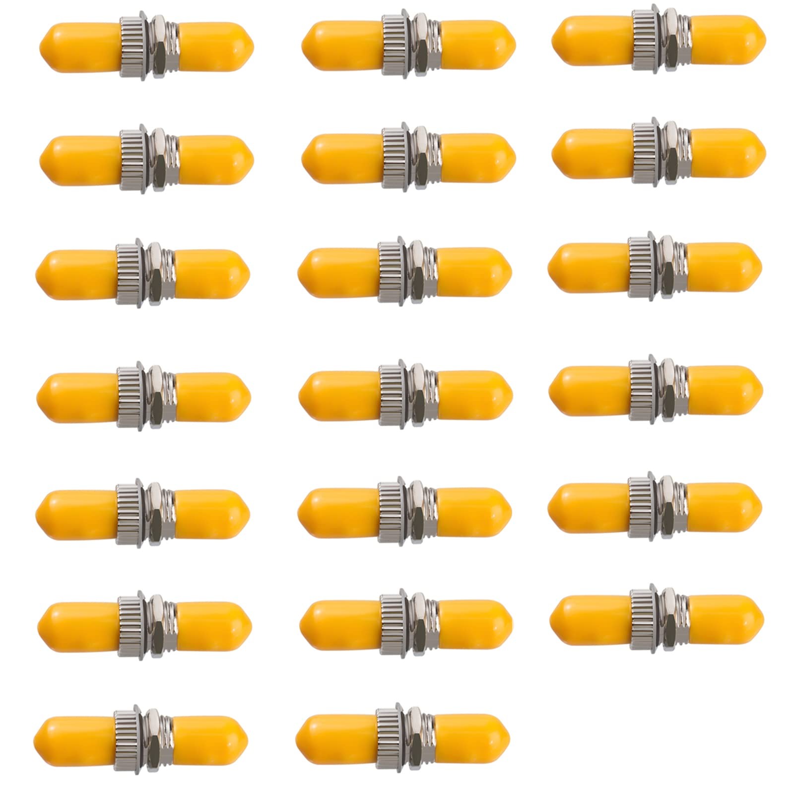 20 Pack Fiber Optical Coupler ST Fiber Optical Cable Barrel Connector ST to S...