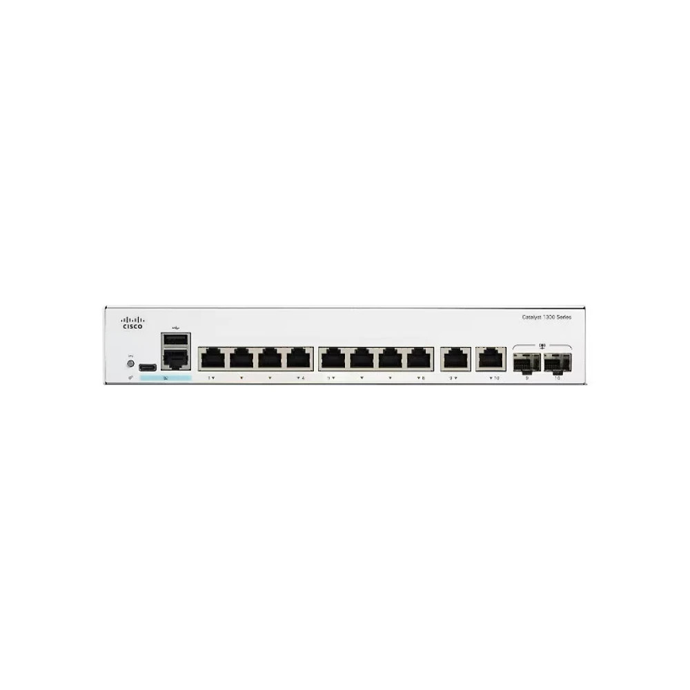 Cisco C1300-8T-E-2G Catalyst 1300 8-port GE Ext PS 2x1G Combo New Sealed