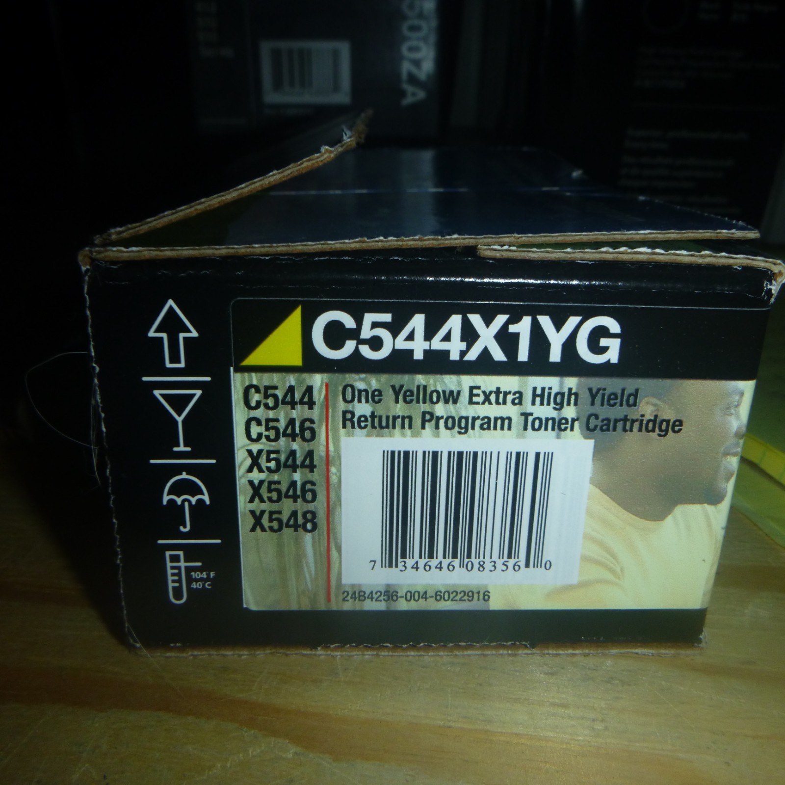Lexmark C544X1YG Yellow Toner Cartridge Extra High Yield C544 X546 X548