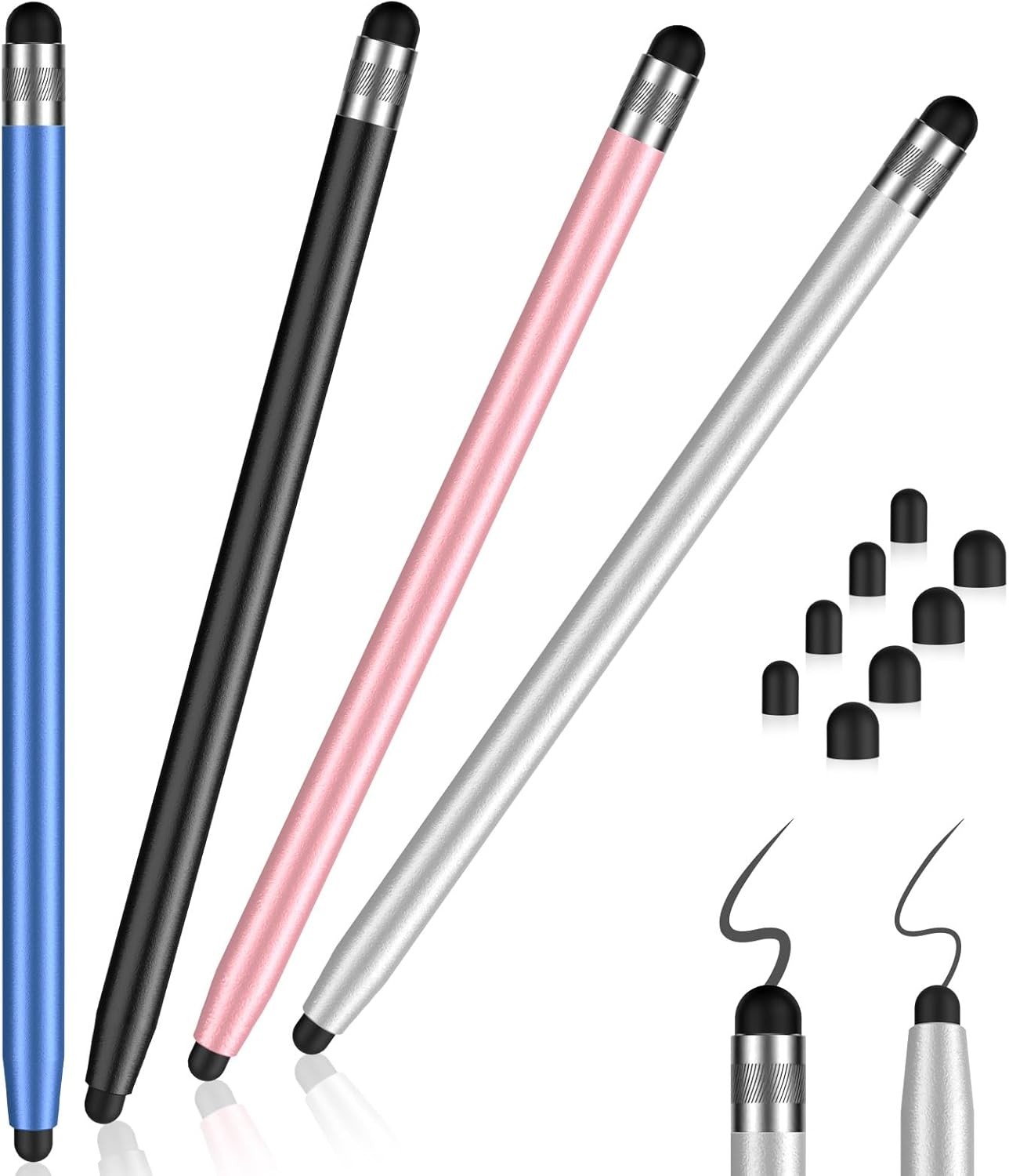 4pcs Universal Stylus Pen for Tablet Touch Screen Pencil for iPad iPhone Samsung