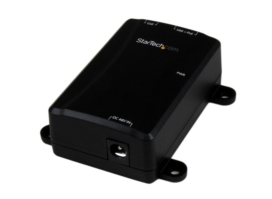 1-Port Gigabit Midspan - PoE+ Injector - 802.3at and 802.3af by StarTech.com NIB