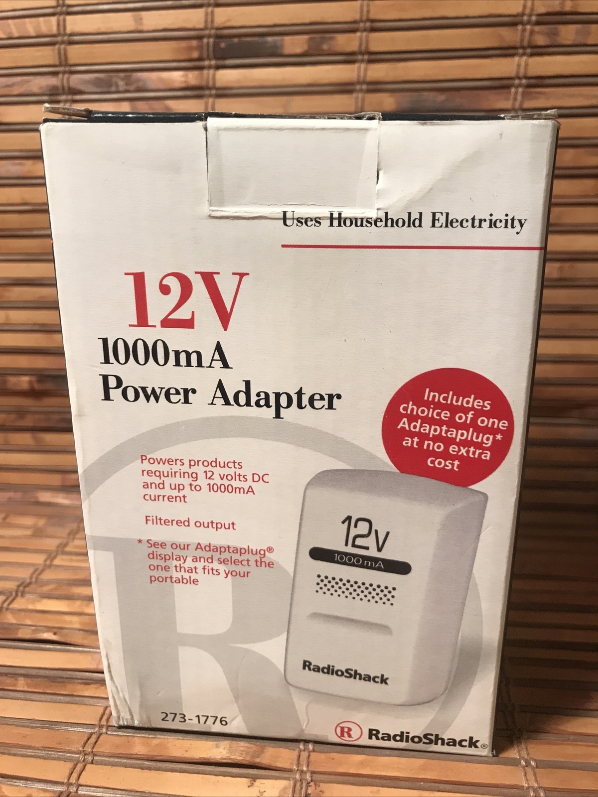 273-1776 RADIOSHACK POWER SUPPLY 1000MA 12V DC New Open Box