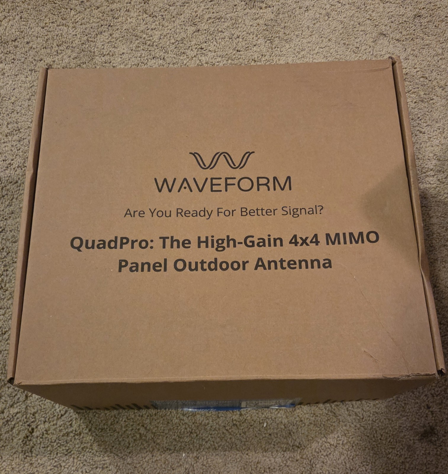Waveform 20’ Cable + QuadPro Antenna - 4x4 MIMO Panel 4G/5G Internet Booster