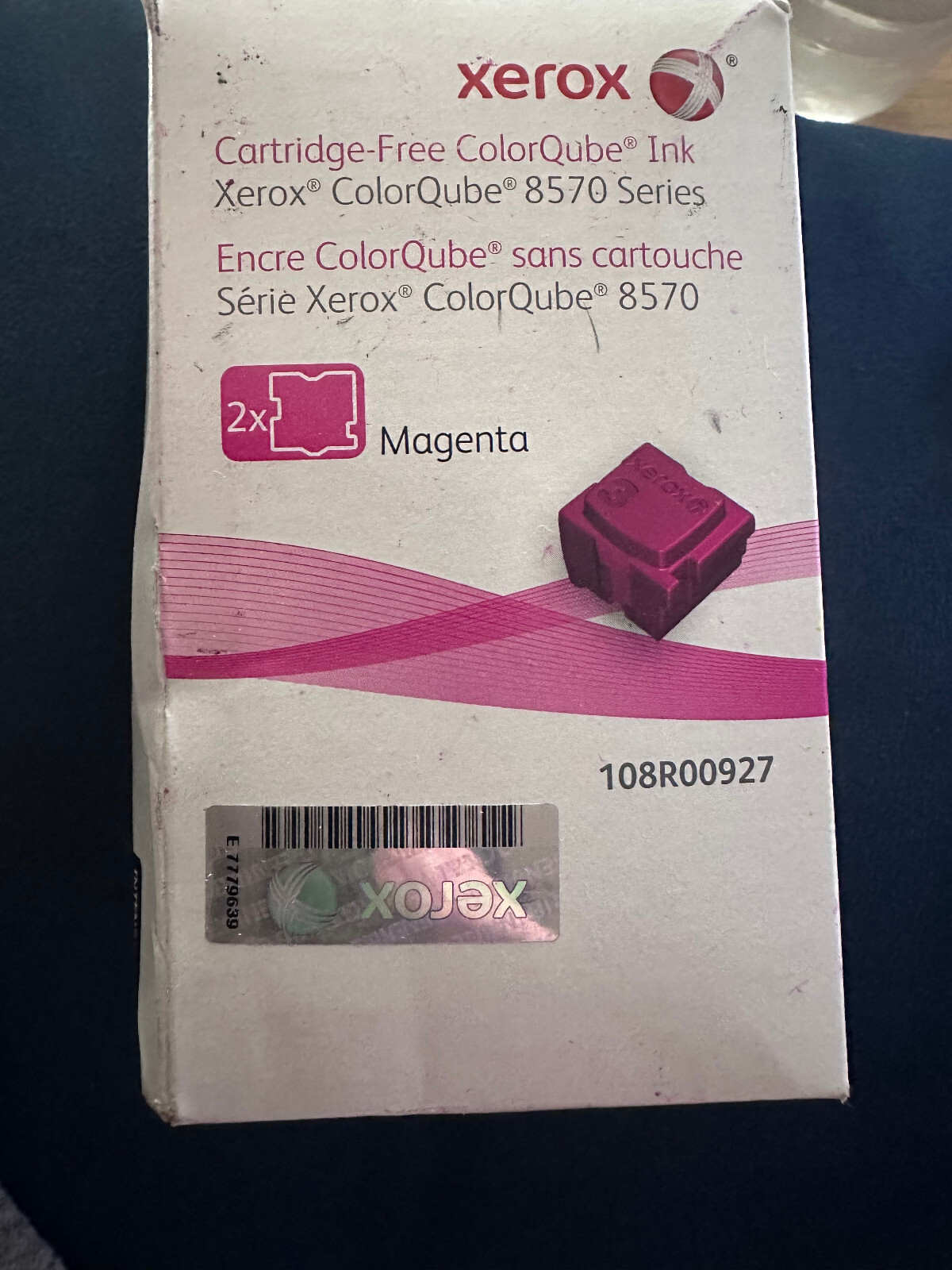 Xerox 108R00927 Cartridge Free ColorQube Ink 2x Magenta 8570/8580 Series SEALED