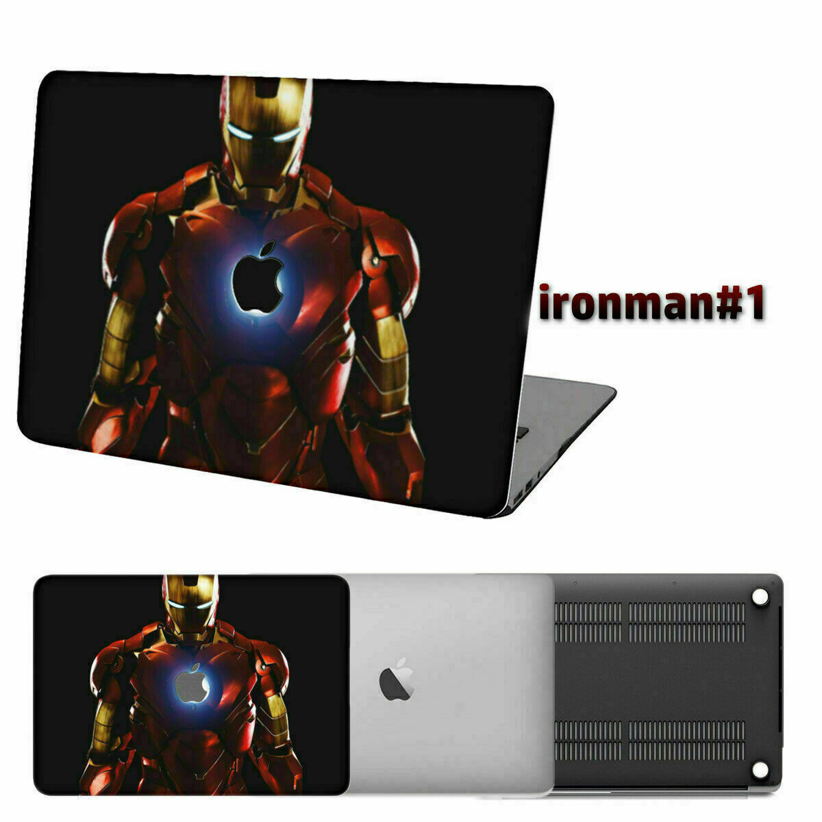 For Macbook Air 11" 13" Pro 14"16" Avengers Pattern Matte Hard Case Laptop Cover