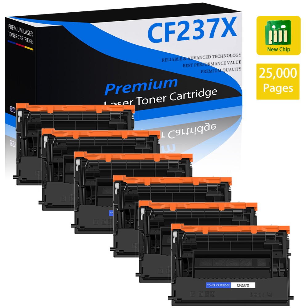 6PK 37X CF237X Compatible Toner Cartridge for HP M608x M609x MFP M632 Printer