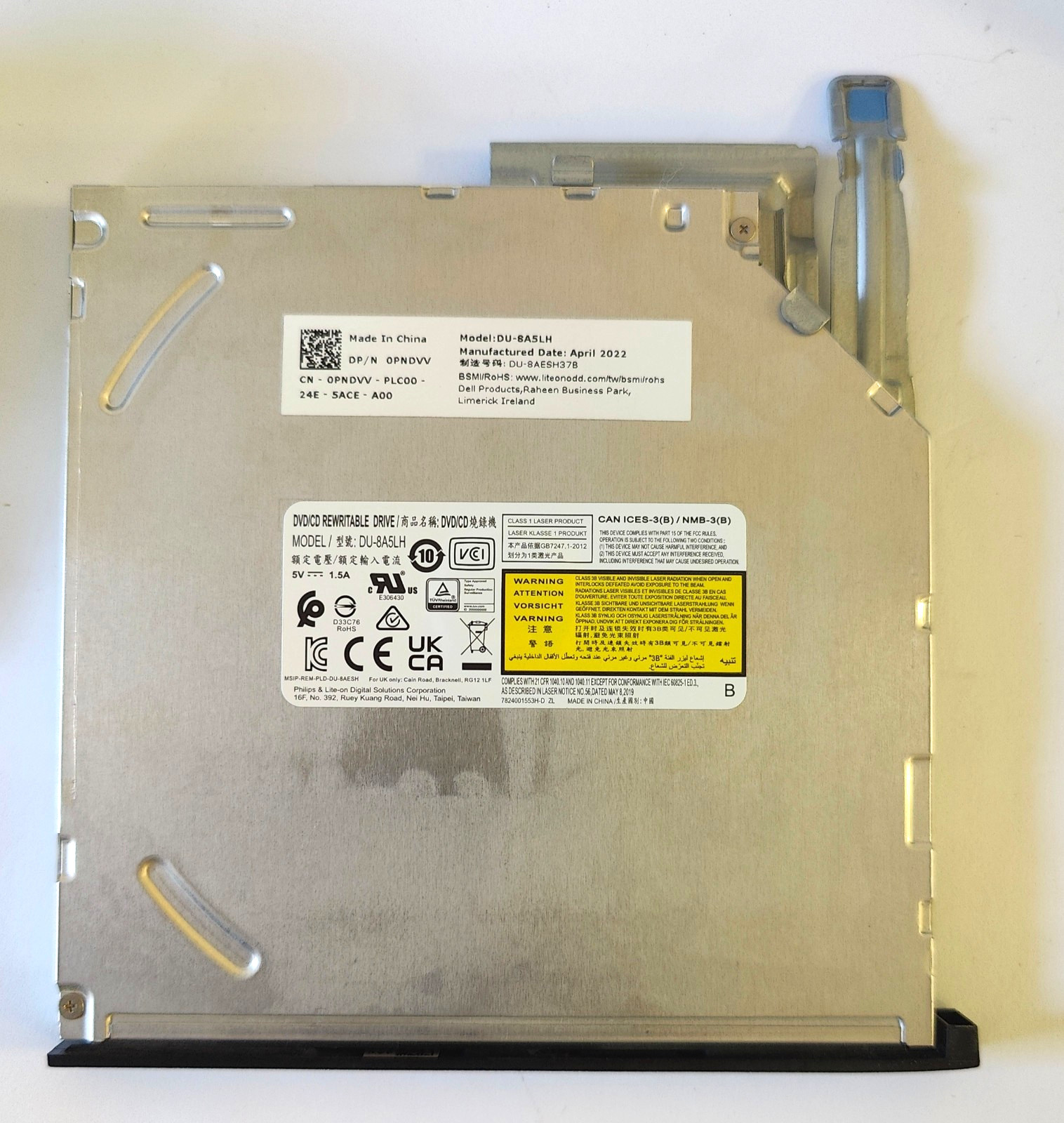 Dell Philips DU-8A5LH DVD±RW Slim SATA Optical Drive Writer For Optiplex 7000
