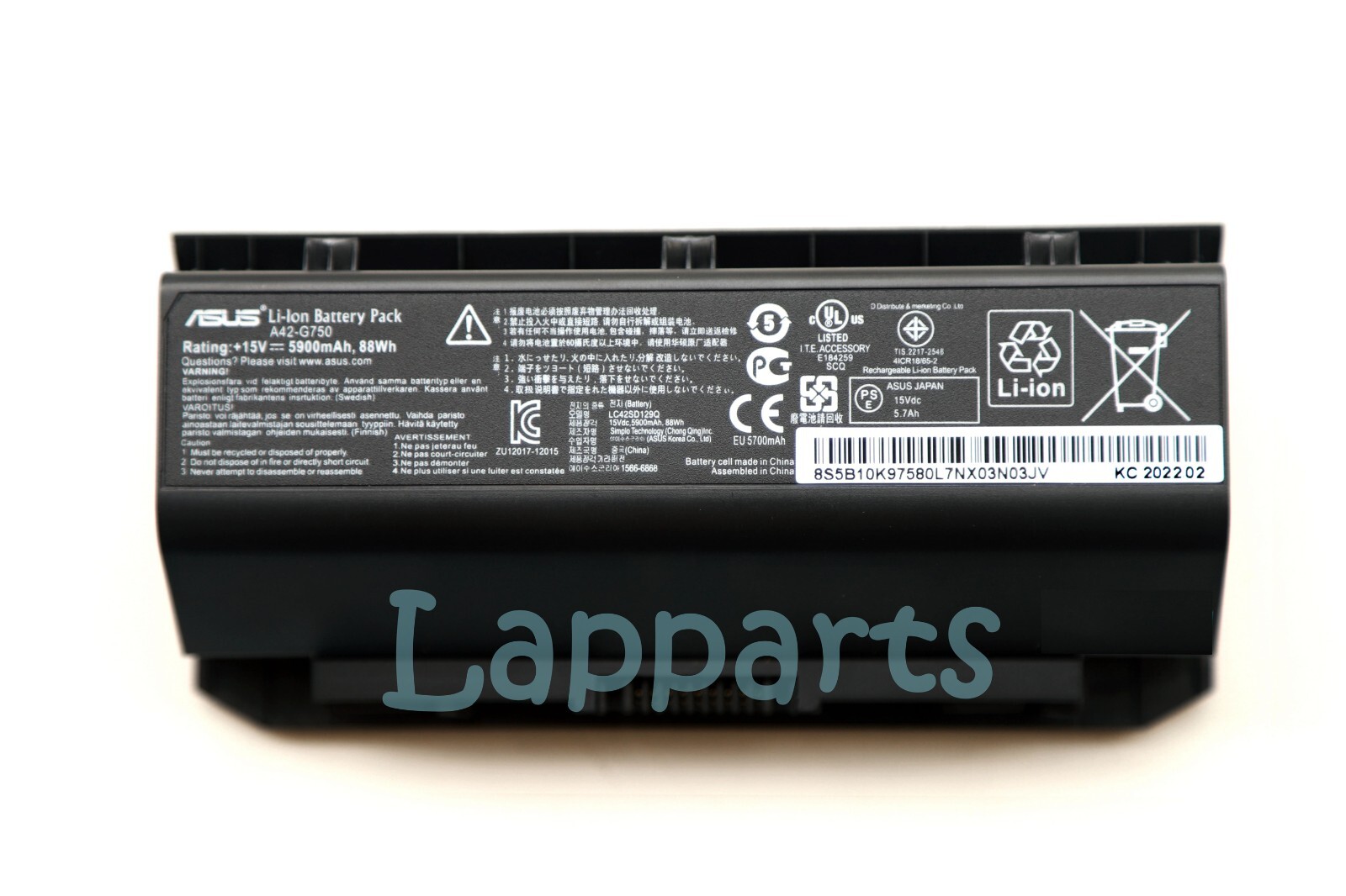 New Original A42-G750 Battery for Asus ROG G750JM G750JY G750JX G750JW G750JZ