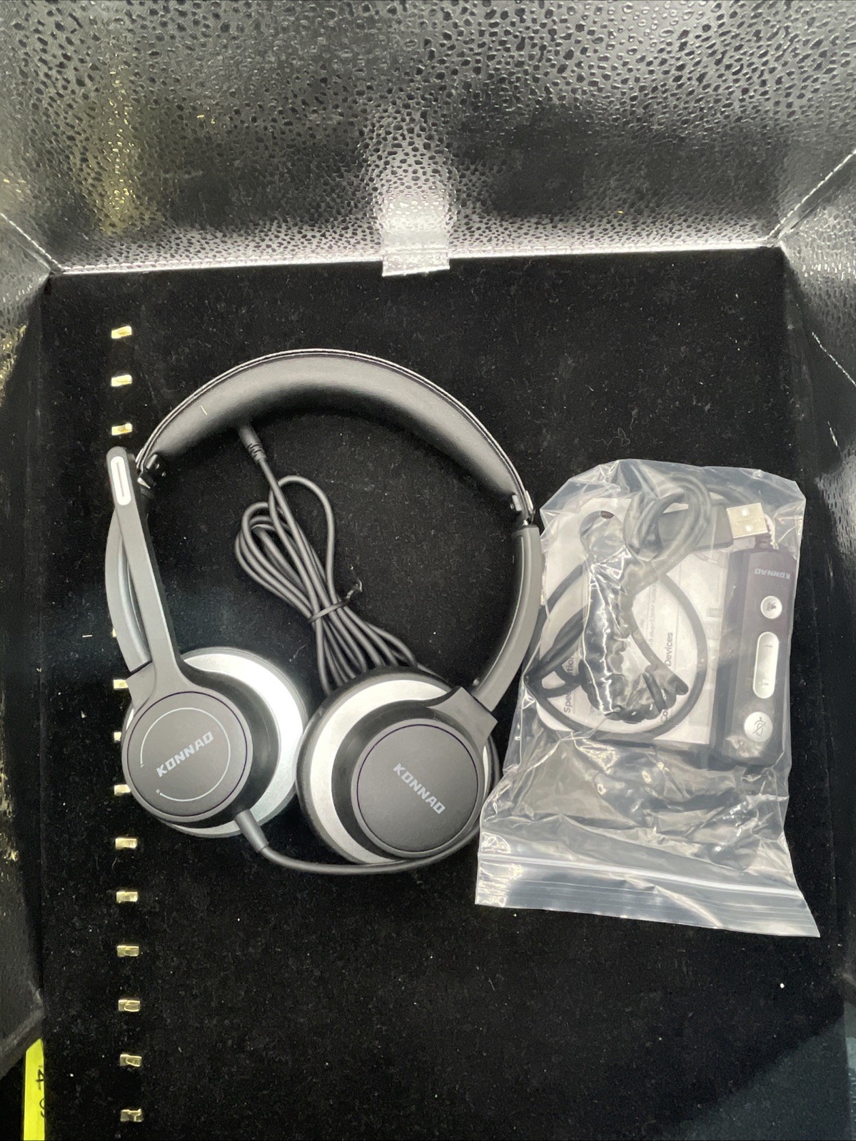 ⭐️KONNAO USB Headset W/ Microphone, 3.5mm Wired Computer Headsets with Noise Can