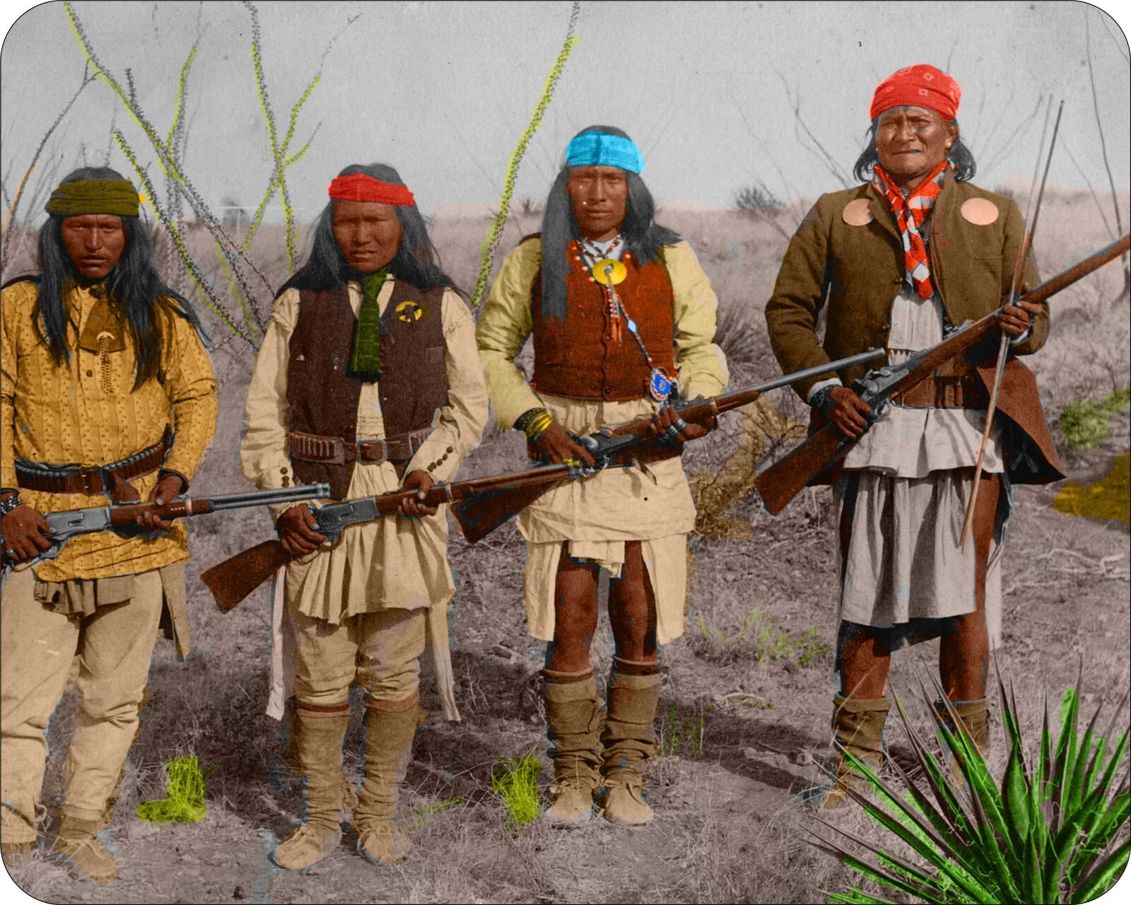 Native American Indian Warrior Geronimo Mouse Pads Mousepads In Northen Arizona