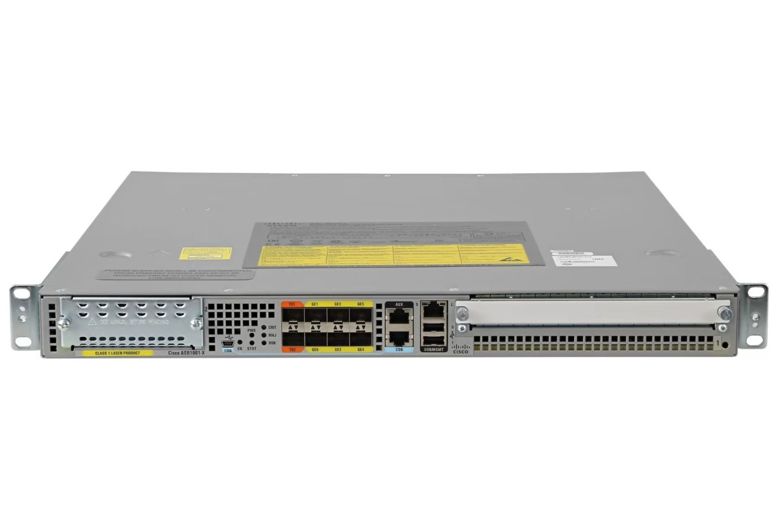 CISCO ASR1001-X 6-Port Gigabit SFP Router 8GB DRAM ASR1001X/K9 Dual AC-Warranty