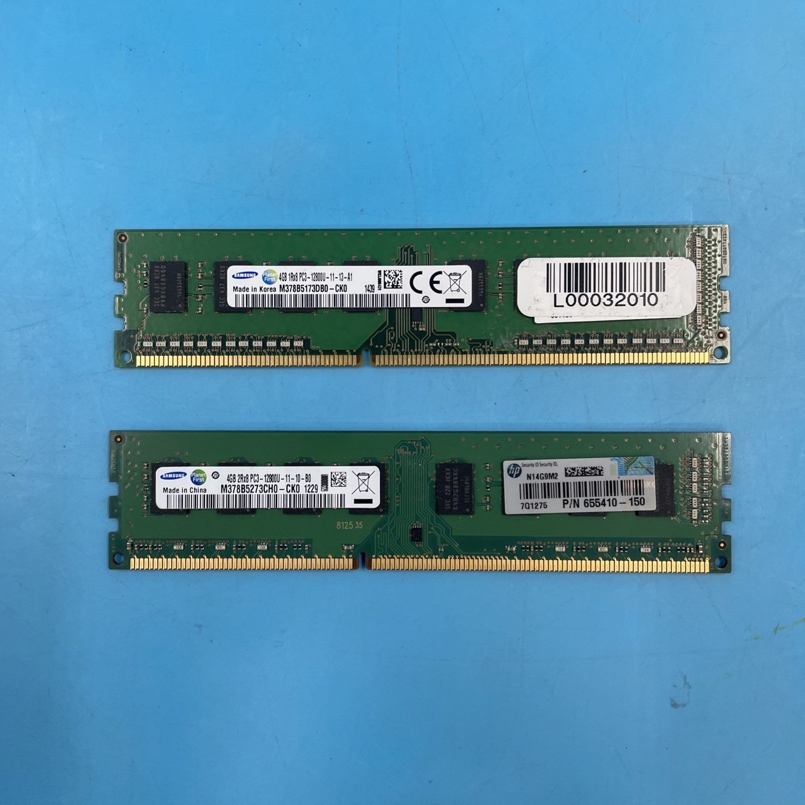 (LOT OF 64) Samsung 4GB PC3-12800U DDR3-1600 *MIXED RANK* UDIMM Desktop RAM