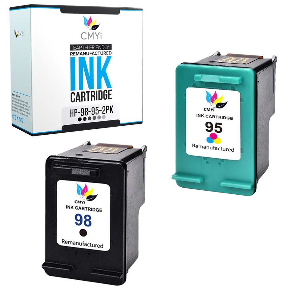 2-PK CMYi Compatible HP 98 95 Ink Cartridge for HP OfficeJet H470 H470b H470wbt