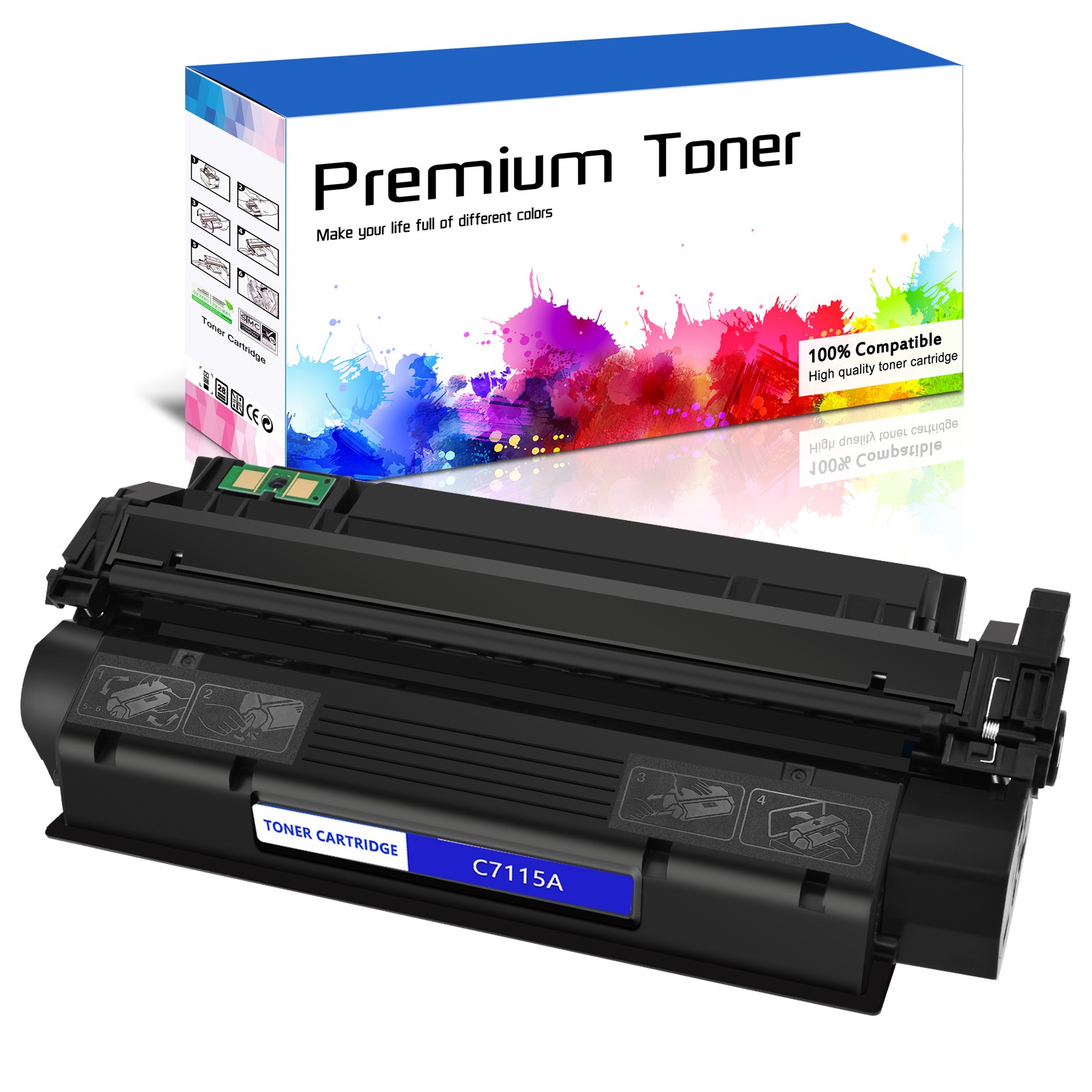 Compatible HP 15A C7115A Toner Cartridge For LaserJet 1000 3300 3310 3320 MFP