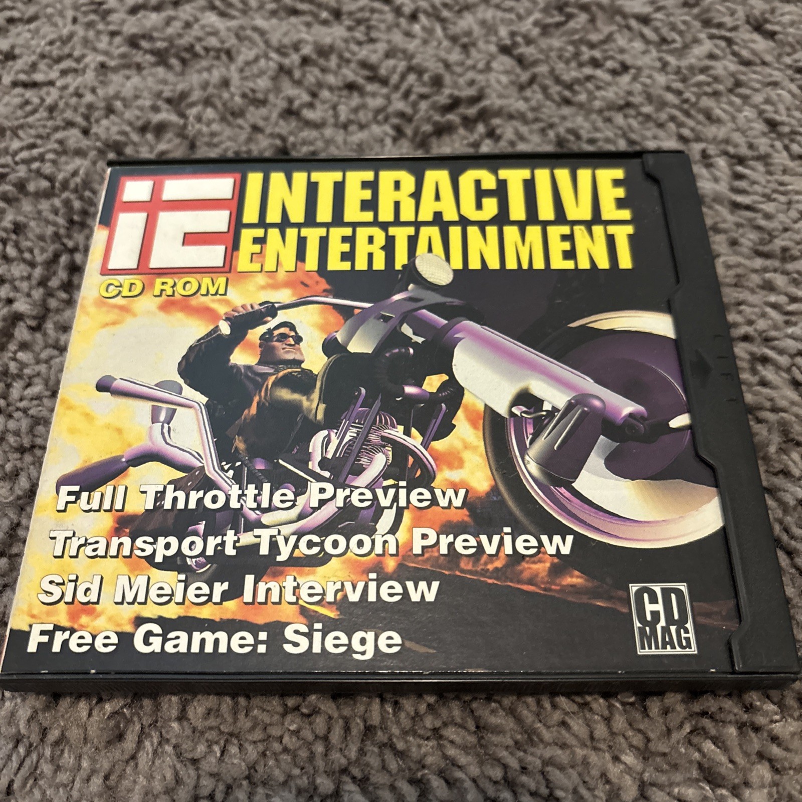 1994 IE Interactice Entertainment 7 CD-ROM PC Seige Full Throttle Phantasmagoria