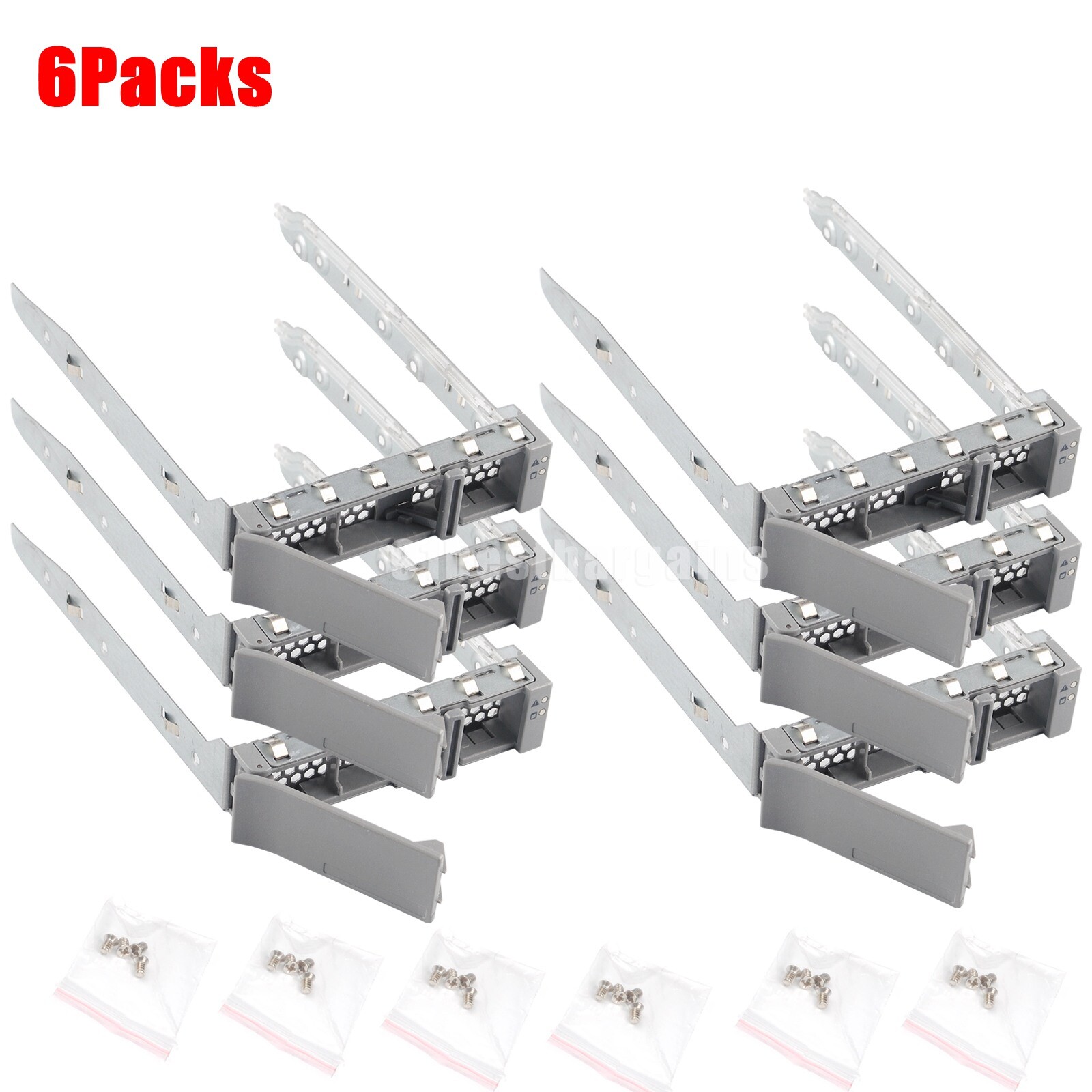 6pcs CISCO C220 C240 M3 Server 3.5" LFF Hard Drive Caddy w/screws 800-37836-01