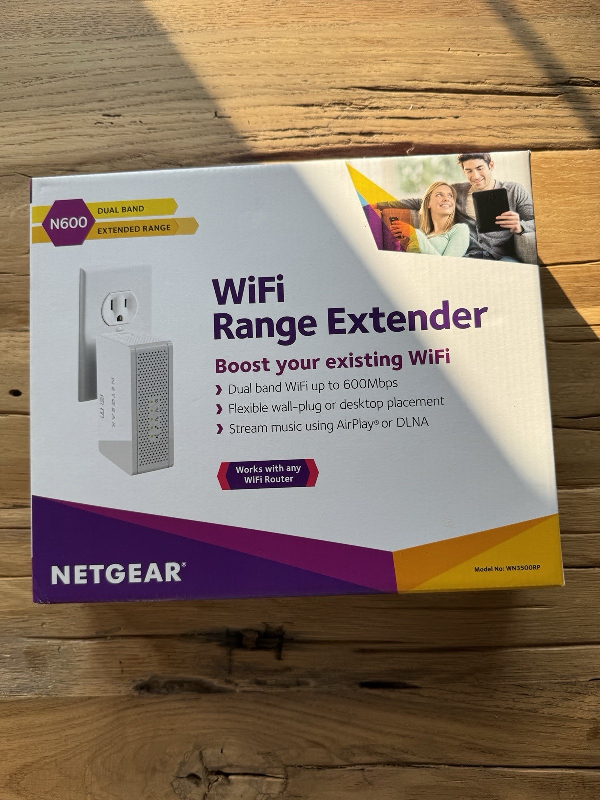 NETGEAR N600 WiFi Range Extender WN3500RP – Open Box Tested Works