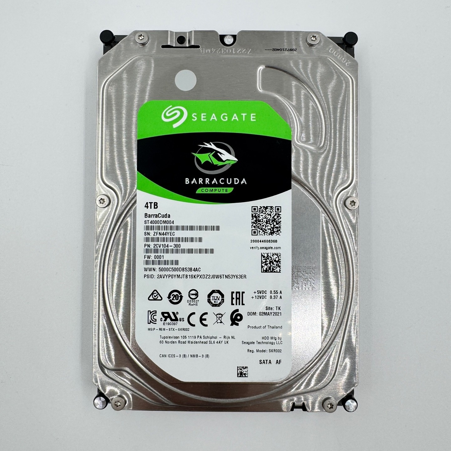 SEAGATE BARRACUDA 4TB SATA HDD 3.5inch ST4000DM004 [PT1245]