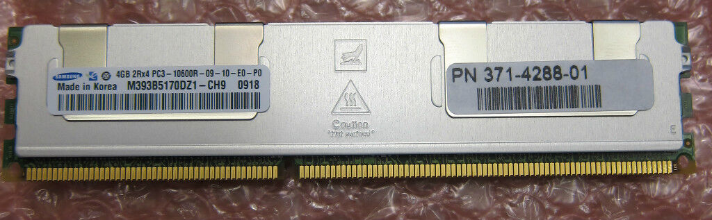 Sun Original 371-4288 4Gb DIMM fr Sun Fire X4170, X4270, X4275 Netra Blade X6270
