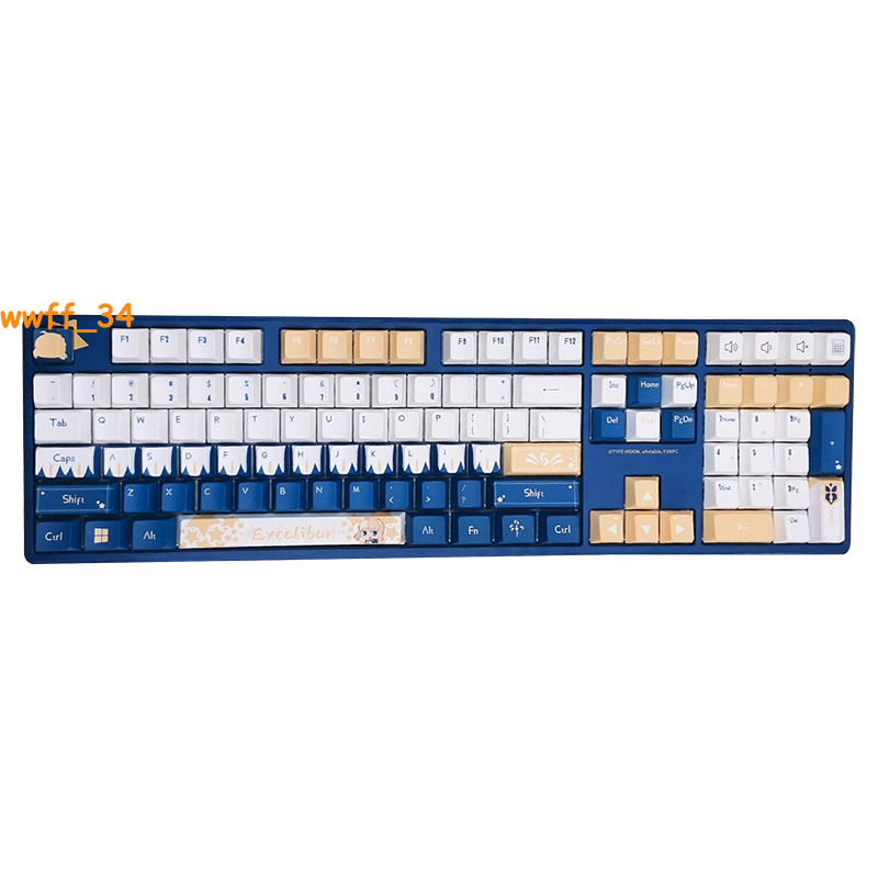 Fate/stay night Altria Saber PBT Mechanical Keyboard Cherry MX Sublimation Gift