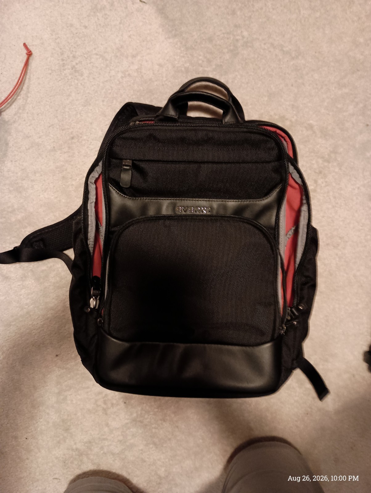 EVERKI Onyx Premium Executive Backpack & Raincover - Black, 15.6" (EKP132)