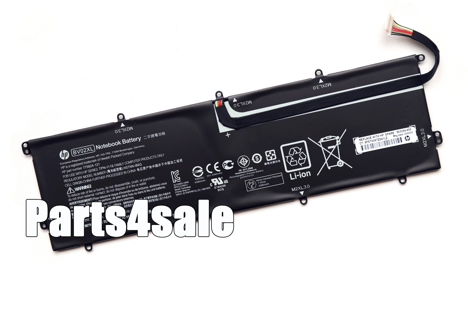 New Genuine BV02XL Battery for HP ENVY X2 Detachable 13 HSTNN-IB6Q 775624-1C1