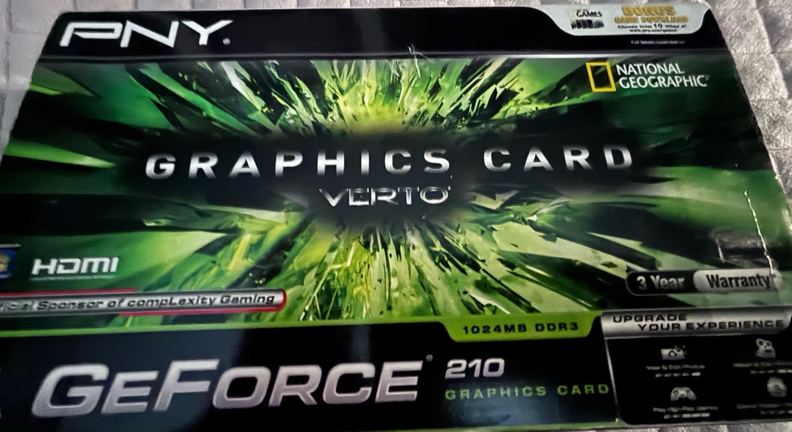 GeForce Graphics Card Verto 1024 MB DDR3 HDMI PNY 2011 NVIDIA