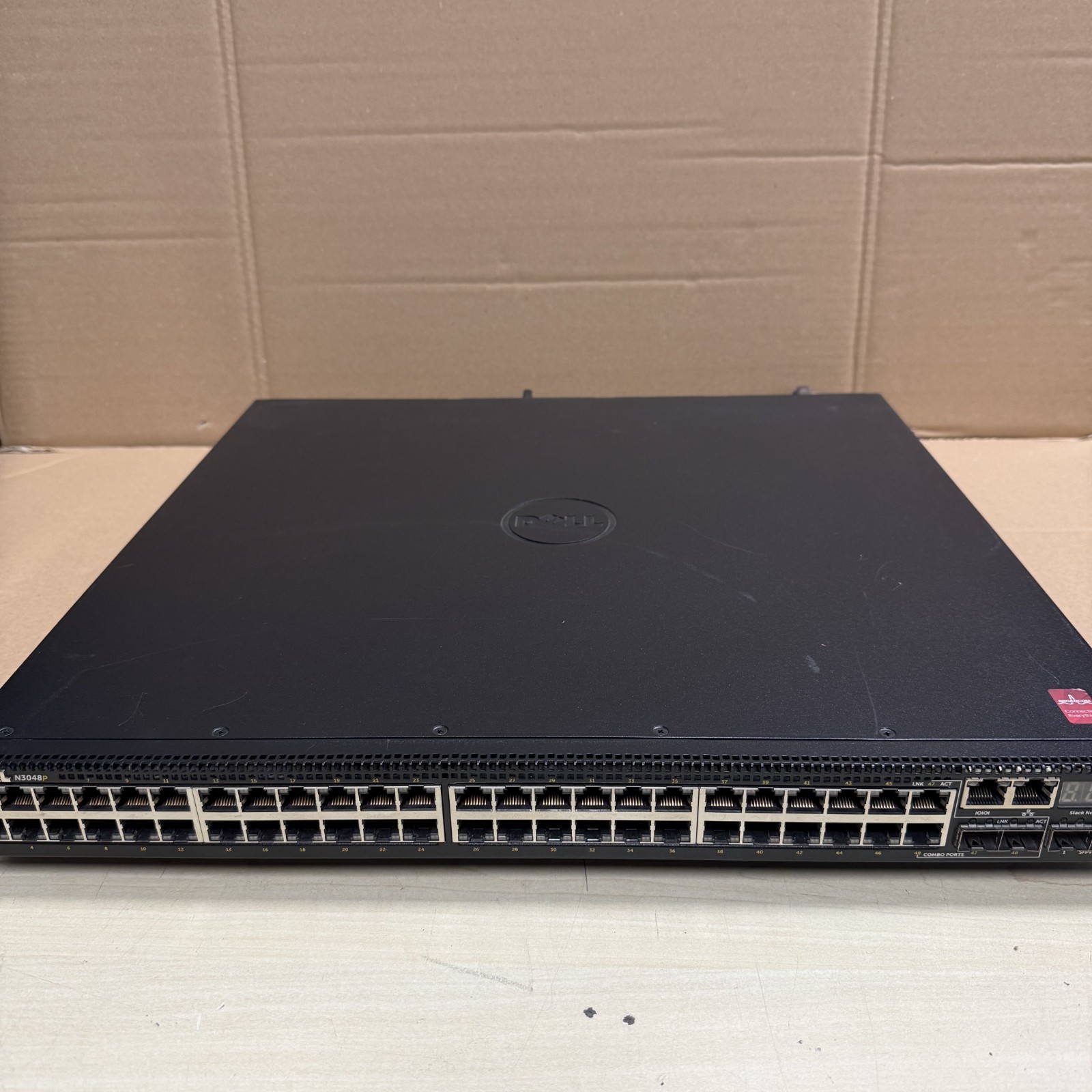 DELL POWERCONNECT CJXP5 E06W002 N3048P 48-PORT POE MANAGED SWITCH