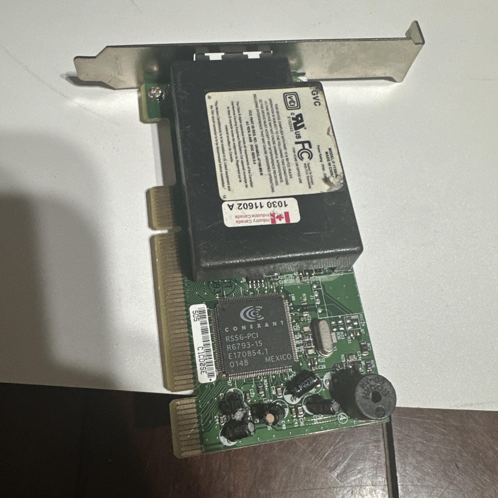 GVC F-1156IV/R9F Dual-Port 56K PCI Phone-Fax Modem Card "P5E"