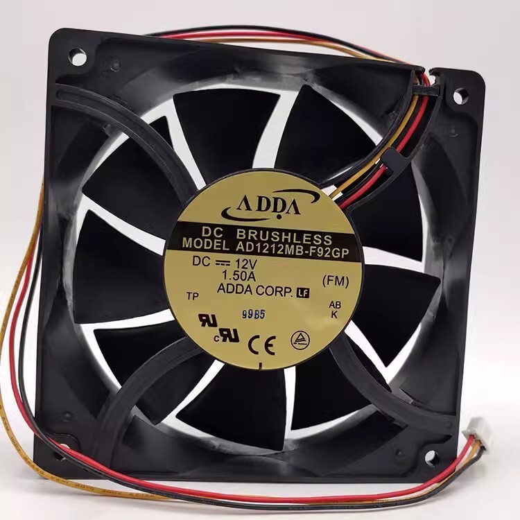 ADDA AD1212MB-F92GP 12038 DC12V 1.50A 3-Pin Cooling Fan