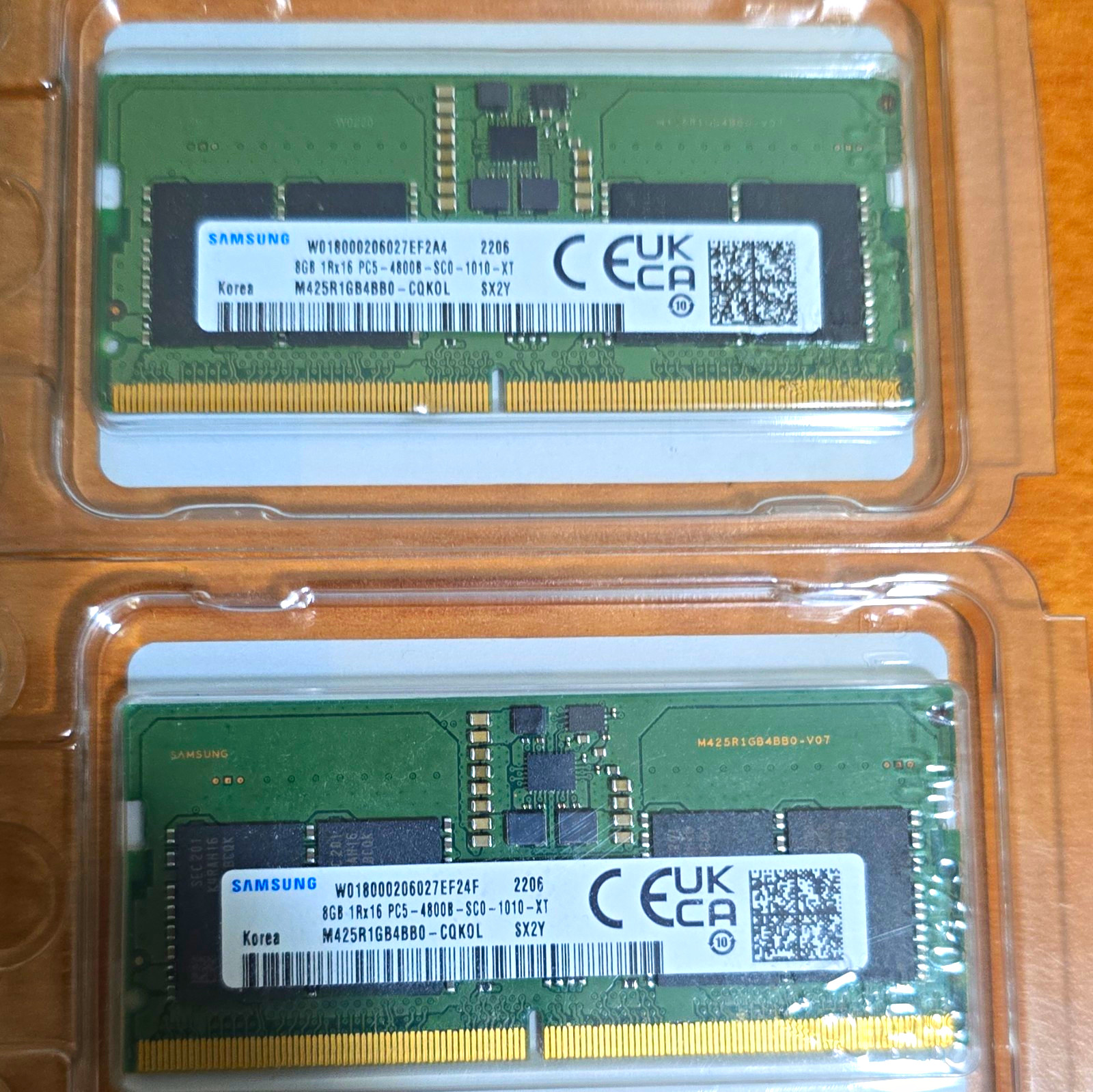 Samsung 16GB (2x8GB) DDR5-4800B SO-DIMM 262-Pin ECC RAM M425R1GB4BB0-CQK0L