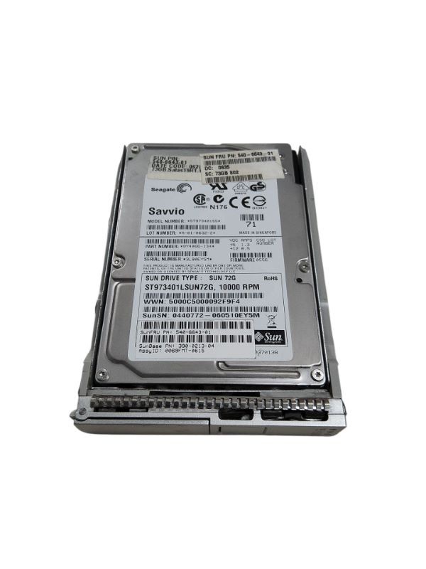 Sun 540-6643 (XRA-SS2ND-73G10K) 73GB 10K RPM, SAS, 2.5", HDD  w/Nemo 4z