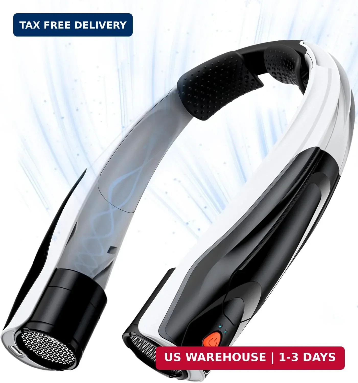 Max 21 mph Powerful Cooling Airflow Neck Fan: 6-Speed 6000mAh 8-20H Runtime | 36